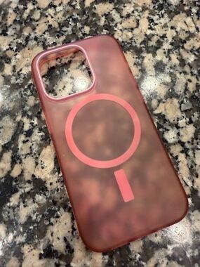 iPhone 16 Pro Apple Pink MagSafe iPhone Case with Ring